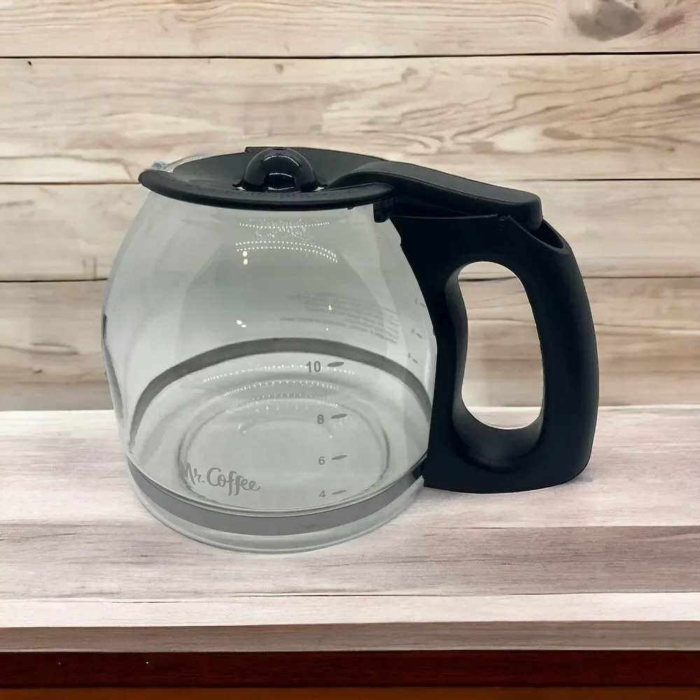 Mr. Coffee 12 Cup Replacement Decanter Carafe Clear Black